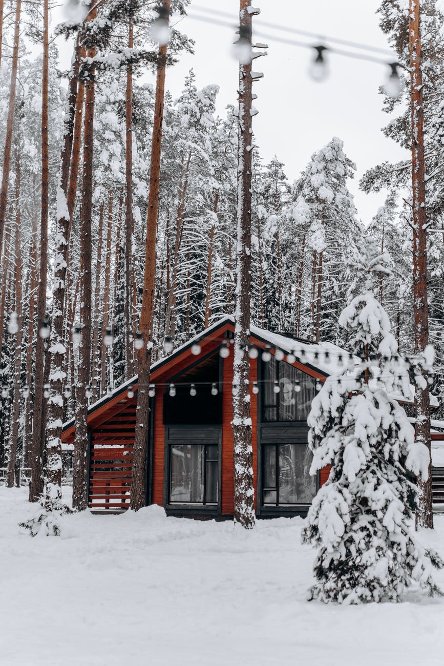 house covered with snow