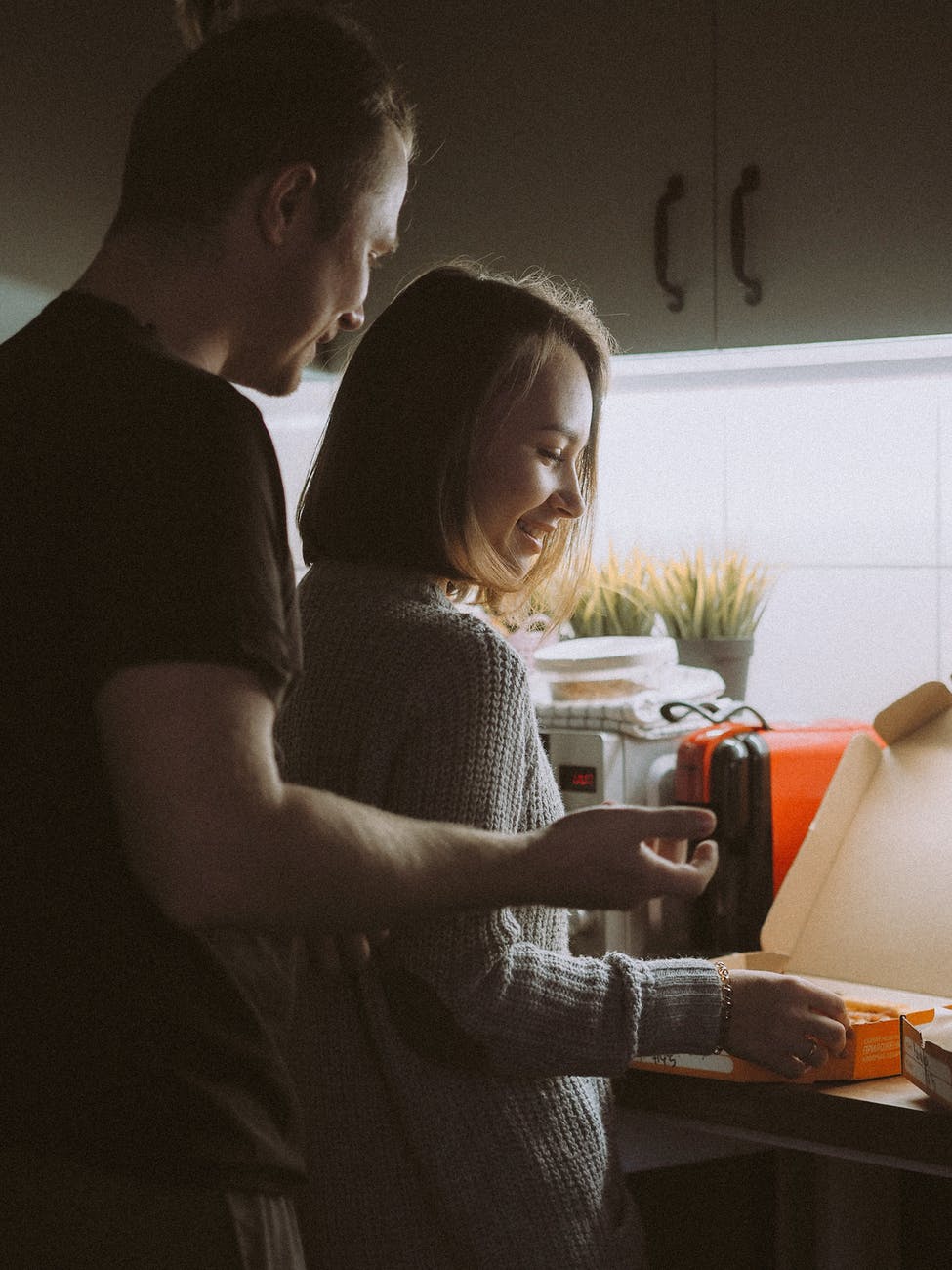 couple preparing food