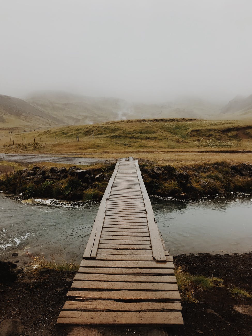 photo of a wooden bridge